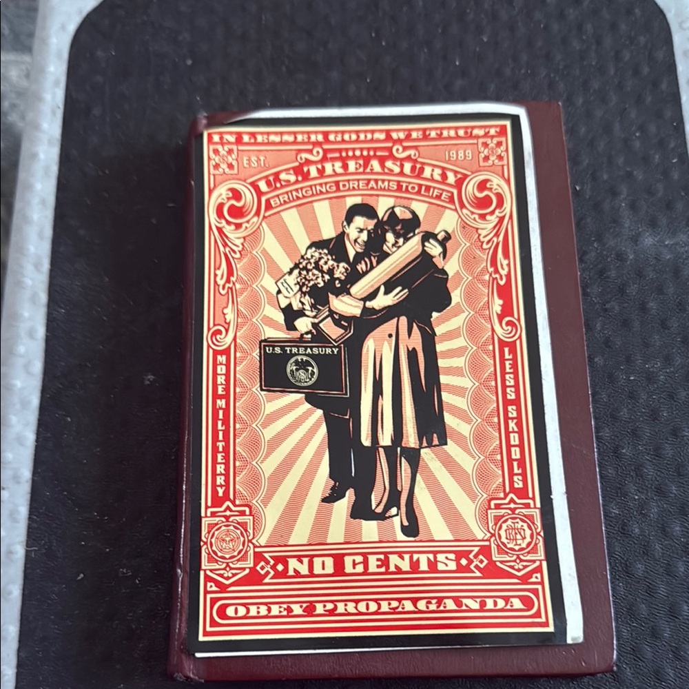 Red and Black U.S. Treasury Themed Notebook